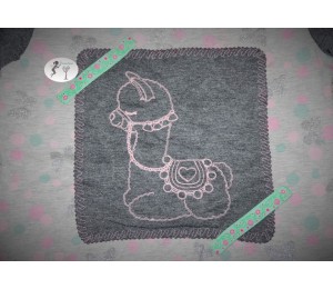 Stickdatei - Lama 4 Line Art